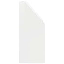 Børnebogreol Høj gloss hvid 72,5 x 29,5 x 69 cm Konstrueret træ