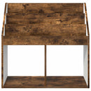 Børnebogreol Røget eg 72,5 x 29,5 x 69 cm Konstrueret træ