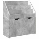 Børnebogreol Beton Grå 60 x 29,5 x 69 cm Konstrueret træ