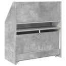 Børnebogreol Beton Grå 60 x 29,5 x 69 cm Konstrueret træ