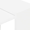 Bogreol 2 niveauer 52 x 25 x 71,5 cm Konstrueret træ Hvid