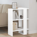 Bogreol 2 niveauer 52 x 25 x 71,5 cm Konstrueret træ Hvid
