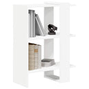 Bogreol 2 niveauer 52 x 25 x 71,5 cm Konstrueret træ Hvid