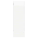 Bogreol 2 niveauer 52 x 25 x 71,5 cm Konstrueret træ Hvid