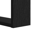 Bogreol 2 niveauer 52 x 25 x 71,5 cm Konstrueret træ Sort eg