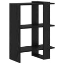 Bogreol Sort eg 52 x 25 x 71,5 cm Konstrueret træ