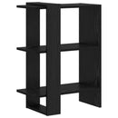 Bogreol Sort eg 52 x 25 x 71,5 cm Konstrueret træ