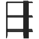 Bogreol Sort eg 52 x 25 x 71,5 cm Konstrueret træ