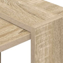 Bogreol 2 niveauer 52 x 25 x 71,5 cm Konstrueret træ Sonoma eg