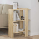 Bogreol 2 niveauer 52 x 25 x 71,5 cm Konstrueret træ Sonoma eg