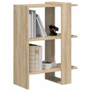 Bogreol 2 niveauer 52 x 25 x 71,5 cm Konstrueret træ Sonoma eg