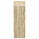 Bogreol 2 niveauer 52 x 25 x 71,5 cm Konstrueret træ Sonoma eg