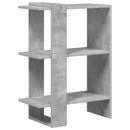 Bogreol Beton Grå 52 x 25 x 71,5 cm Konstrueret træ
