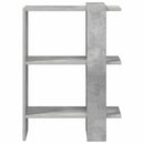 Bogreol Beton Grå 52 x 25 x 71,5 cm Konstrueret træ