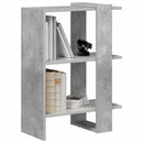 Bogreol Beton Grå 52 x 25 x 71,5 cm Konstrueret træ