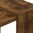 Bogreol 2 niveauer 52 x 25 x 71,5 cm Konstrueret træ Røget eg