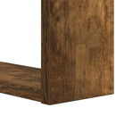 Bogreol 2 niveauer 52 x 25 x 71,5 cm Konstrueret træ Røget eg