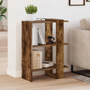 Bogreol 2 niveauer 52 x 25 x 71,5 cm Konstrueret træ Røget eg