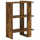 Bogreol 2 niveauer 52 x 25 x 71,5 cm Konstrueret træ Røget eg