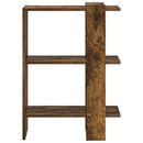 Bogreol 2 niveauer 52 x 25 x 71,5 cm Konstrueret træ Røget eg