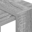 Bogreol 2 niveauer 52 x 25 x 71,5 cm Konstrueret træ Grå Sonoma