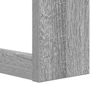 Bogreol 2 niveauer 52 x 25 x 71,5 cm Konstrueret træ Grå Sonoma