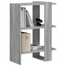 Bogreol 2 niveauer 52 x 25 x 71,5 cm Konstrueret træ Grå Sonoma