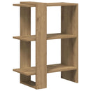 Bogreol 2 niveauer 52 x 25 x 71,5 cm Konstrueret træ