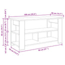 TV stand Beton Grå 100 x 40 x 50 cm