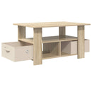 Sofabord Sonoma eg 77 x 55 x 42 cm Konstrueret træ