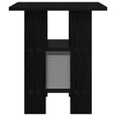 Sengebord 2 pcs Sort eg 41 x 40 x 45 cm Konstrueret træ