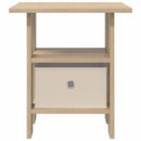 Sengebord 2 pcs Sonoma eg 41 x 40 x 45 cm Konstrueret træ