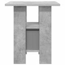 Sengebord med skuffe Beton Grå 41 x 40 x 45 cm Konstrueret træ