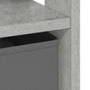 Sengebord 2 pcs Beton Grå 41 x 40 x 45 cm Konstrueret træ