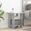 Sengebord 2 pcs Beton Grå 41 x 40 x 45 cm Konstrueret træ