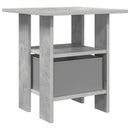 Sengebord 2 pcs Beton Grå 41 x 40 x 45 cm Konstrueret træ
