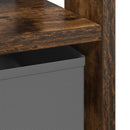 Sengebord 2 pcs Røget eg 41 x 40 x 45 cm Konstrueret træ