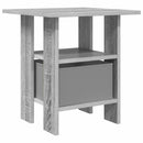 Sengebord 2 pcs Grå Sonoma 41 x 40 x 45 cm Konstrueret træ