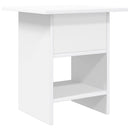 Sengebord med skuffe Hvid 41 x 40 x 45 cm Konstrueret træ