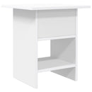 Sengebord med skuffe 2 pcs Hvid 41 x 40 x 45 cm Konstrueret træ