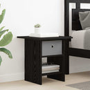 Sengebord 2 pcs Sort eg 41 x 40 x 45 cm Konstrueret træ