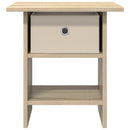Sengebord 2 pcs Sonoma eg 41 x 40 x 45 cm Konstrueret træ