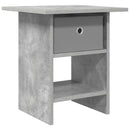 Sengebord med skuffe Beton Grå 41 x 40 x 45 cm Konstrueret træ
