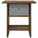 Sengebord med skuffe Røget eg 41 x 40 x 45 cm Konstrueret træ