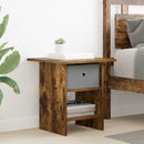 Sengebord 2 pcs Røget eg 41 x 40 x 45 cm Konstrueret træ