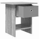 Sengebord 2 pcs Grå Sonoma 41 x 40 x 45 cm Konstrueret træ