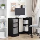 Bord med skuffe Sort eg 100 x 40 x 75 cm Konstrueret træ