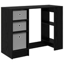 Bord med skuffe Sort eg 100 x 40 x 75 cm Konstrueret træ