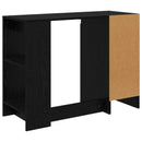 Bord med skuffe Sort eg 100 x 40 x 75 cm Konstrueret træ