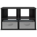 TV stand med skuffe Sort eg 79 x 40 x 48 cm
